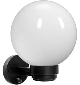 Brilagi - Външна стенна лампа със сензор HARBOR 1xE27/40W/230V IP33 черна/прозрачна