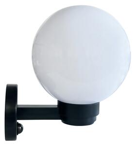 Brilagi - Външна стенна лампа със сензор HARBOR 1xE27/40W/230V IP33 черна/прозрачна