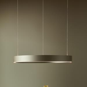 LOOM DESIGN LED висяща лампа „Velora“, крем, Ø 60 см, с регулиране на яркостта, Затъмняване, Бежов, Дневна/трапезария, Алуминий, Модерен