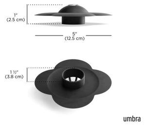 UMBRA Силиконов аксесоар за сифон BLOOM - цвят черен