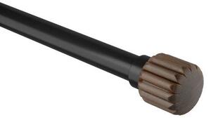 UMBRA Телескопичен корниз - EVIE PIN-POINT - цвят черен / орех - размер - 107-305 см