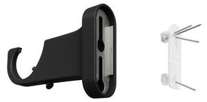 UMBRA Телескопичен корниз - EVIE PIN-POINT - цвят черен / орех - размер - 107-305 см
