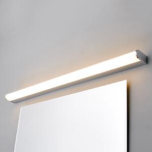 Lindby LED лампа за стена Philippa, заоблена, 88cm, хром, IP44, Металик, Баня, Метал, Модерен