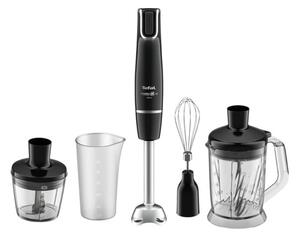 Пасатор Tefal Infinyforce HB94L830, с кана, чопър и бъркалка, 1000W, 0.5 l обем на купата, неръждаема стомана, черен