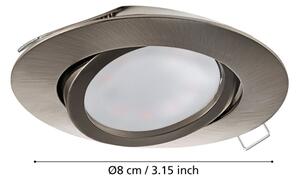 Eglo 31689 - Комплект от 3 LED вградени осветителни тела TEDO 3xGU10-LED/5W/230V