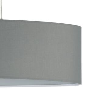 Eglo 55276 - Висящ полилей на кабел PASTERI 2xE27/60W/230V сив
