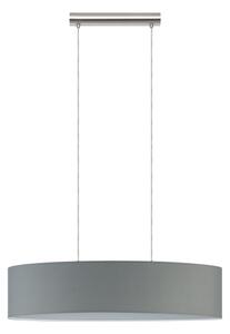 Eglo 55276 - Висящ полилей на кабел PASTERI 2xE27/60W/230V сив