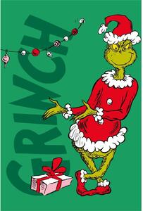 Зелено бебешко одеяло от микрофланела 100x150 cm Grinch – Jerry Fabrics