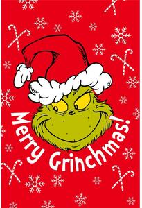 Червено бебешко одеяло от микрофланела 100x150 cm Grinch – Jerry Fabrics