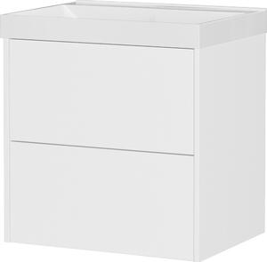 Бял матов стенен шкаф за мивка 61x65 cm Bodera – Germania