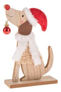 Дървена Коледна фигурка (височина 21 cm) Dog – Dakls