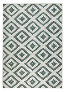 Зелен и кремав килим на открито , 120 x 170 cm Malta - NORTHRUGS