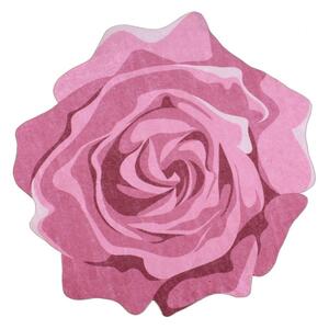 Килим Rose Duro, ⌀ 80 cm Pembe - Vitaus