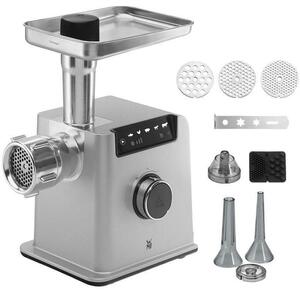 Месомелачка WMF 0417100011 Profi Plus, 3 перфорирани диска, 4 скоростни нива, 350W, сива