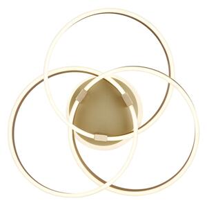Globo 67163-56G - LED димируемо таванно осветително тяло HERWIG 56W/230V 57,5x60 см златисто+ДУ