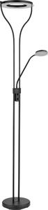 Globo 59038SD - LED димируема подова лампа EBRO 20W/230V + 4W 3000K черна