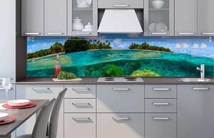 Фототапет за кухня - коралов риф 260 x 60 см