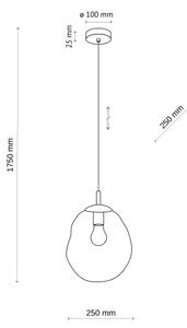 Brilagi - Полилей на кабел VULCANO 1xE27/15W/230V бежов/димчато бежов