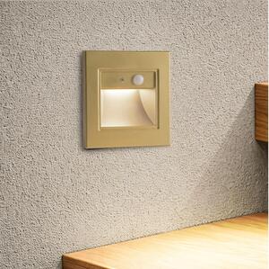 Brilagi - LED осветително тяло за стълби със сензор STEP LIGHT LED/1,5W/230V IP44 златисто