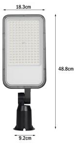 Brilagi-LED Външна улична лампа с шарнир. URBANLIGHT LED/100W/230V черна IP65
