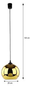 LED полилей на кабел CUBUS Ø 25 см 1xE27/15W/230V