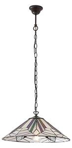 Endon 63938 - Полилей на верига Tiffany ASTORIA 1xE27/60W/230V Ø 48 см