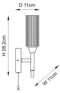 Endon 97171 - Аплик за баня NATORI 1xG9/3W/230V IP44 лъскав хром