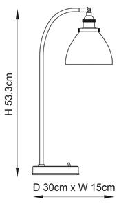 Endon 91740 - Настолна лампа HANSEN 1xE14/40W/230V матов хром