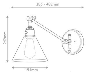 Hinkley HK-ARTI-1W-HB-CG - Аплик ARTI 1xE27/60W/230V месинг