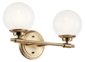 Kichler KL-BENNO2-CPZ - LED Лампа за баня BENNO 2xG9/3W/230V IP44 месинг