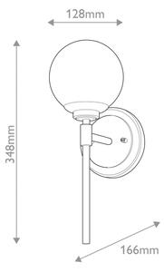 Kichler KL-BENNO1-CPZ - LED Лампа за баня BENNO 1xG9/3W/230V IP44 месинг