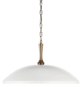 Kichler KL-DELAROSA-P-WH - Пендел DELAROSA 1xE27/60W/230V бял/месинг