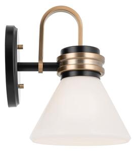 Kichler KL-FARUM1-BK - LED Лампа за баня FARUM 1xG9/3W/230V черен/месинг