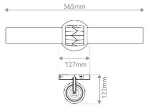 Hinkley HK-ELLISON2-BK-BN -Осветително тяло за баня ELLISON 2xE27/40W/230V IP44 черно