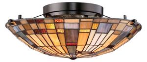 Quoizel QZ-INGLENOOK-F-SMALL-Таванно осветително тяло INGLENOOK 2xE27/60W/230V Ø40,7 см