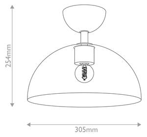 Alora Mood ALM-JUDE-SF-GD-CL-Плафон JUDE 1xE27/60W/230V Ø 30,5cm месинг