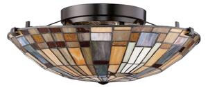 Quoizel QZ-INGLENOOK-F-SMALL-Таванно осветително тяло INGLENOOK 2xE27/60W/230V Ø40,7 см