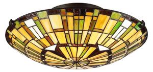 Quoizel QZ-REED-F-VB - Таванно осветително тяло Tiffany REED 2xE27/60W/230V Ø 42 см