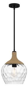 Quoizel QZ-ROYER-1P-MBK - Висящ полилей ROYER 1xE27/60W/230V Ø 30,2 cm