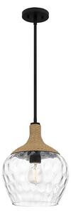 Quoizel QZ-ROYER-1P-MBK - Висящ полилей ROYER 1xE27/60W/230V Ø 30,2 cm