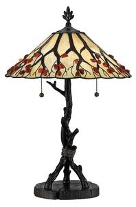 Quoizel QZ-WHISPERING-TL-VB - Настолна лампа Tiffany WHISPERING 2xE27/60W/230V