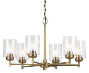 Kichler KL-WINSLOW6-NBR - Пендел WINSLOW 6xE27/60W/230V месинг