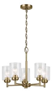 Kichler KL-WINSLOW5-NBR - Пендел WINSLOW 5xE27/60W/230V месинг