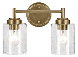 Kichler KL-WINSLOW-2W-NBR - Аплик WINSLOW 2xE27/60W/230V месинг