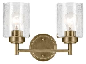 Kichler KL-WINSLOW-2W-NBR - Аплик WINSLOW 2xE27/60W/230V месинг