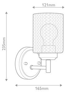 Kichler KL-WINSLOW-1W-NBR - Аплик WINSLOW 1xE27/60W/230V месинг