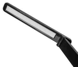 LED RGBW Димируема лампа с безжично зареждане и дисплей USB порт 6W/5V 3000-6500K черен
