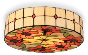 Brilagi - Tiffany витражен плафон SUNFLOWER 3xE27/60W/230V Ø 40 см