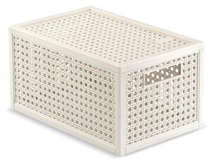 Кремава кутия за съхранение с капак от рециклирана пластмаса 19x30x15 cm Kaya – Curver