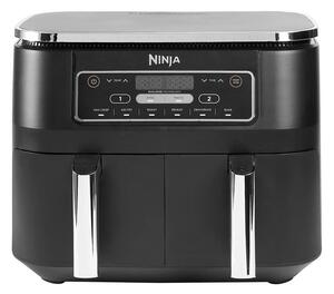 Фритюрник с горещ въздух Ninja AF300EU, 2470W, 7.6 л, 6 програми, 2 независими зони за готвене, Черен